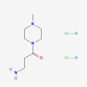 molecular formula C8H19Cl2N3O B1270840 3-氨基-1-(4-甲基哌嗪-1-基)丙酮二盐酸盐 CAS No. 717904-35-3