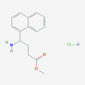 molecular formula C15H18ClNO2 B1270843 Methyl 4-amino-4-naphthalen-1-yl-butyrate hydrochloride CAS No. 811842-01-0
