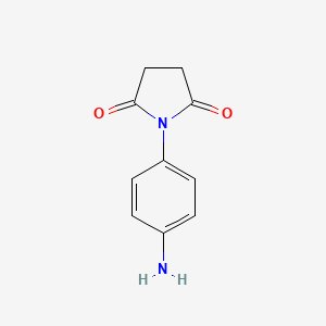molecular formula C10H10N2O2 B1270846 1-(4-Aminophenyl)pyrrolidine-2,5-dione CAS No. 34373-09-6