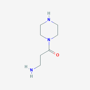 molecular formula C7H15N3O B1270848 3-Amino-1-piperazin-1-yl-propan-1-one CAS No. 691394-08-8