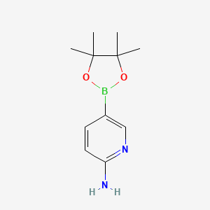 molecular formula C11H17BN2O2 B1270850 5-(4,4,5,5-Tetramethyl-1,3,2-dioxaborolan-2-yl)pyridin-2-amine CAS No. 827614-64-2