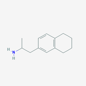 molecular formula C13H19N B12708528 6-(2-Aminopropyl)tetralin CAS No. 3160-20-1