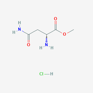 molecular formula C5H11ClN2O3 B1270853 D-Asparagine methyl ester hydrochloride CAS No. 1272755-18-6