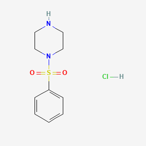 molecular formula C10H15ClN2O2S B1270854 1-(Phenylsulfonyl)piperazine hydrochloride CAS No. 412293-98-2