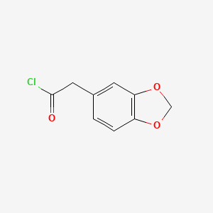 molecular formula C9H7ClO3 B1270855 Benzo[1,3]dioxol-5-yl-acetyl chloride CAS No. 6845-81-4