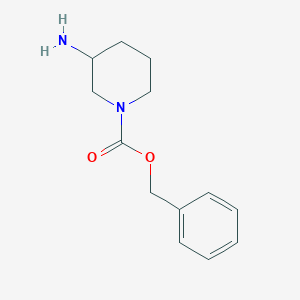 molecular formula C13H18N2O2 B1270856 Benzyl 3-aminopiperidine-1-carboxylate CAS No. 711002-74-3