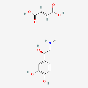 molecular formula C13H17NO7 B12708561 Epinephrine maleate CAS No. 36199-55-0