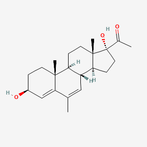 molecular formula C22H32O3 B12708562 Mepregnol CAS No. 66120-77-2