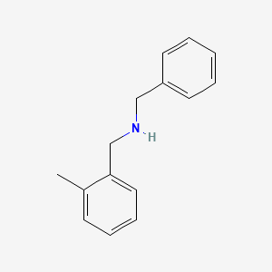 molecular formula C15H17N B1270857 Benzyl[(2-methylphenyl)methyl]amine CAS No. 76122-58-2