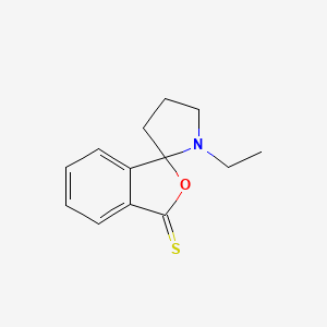 molecular formula C13H15NOS B12708595 1'-Ethylspiro(benzo(c)thiophene-1(3H),2'-pyrrolidin)-3-one CAS No. 83962-84-9