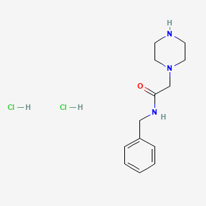 molecular formula C13H21Cl2N3O B1270863 N-benzyl-2-piperazin-1-yl-acetamide Dihydrochloride CAS No. 827614-58-4