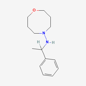 molecular formula C14H22N2O B12708655 Tetrahydro-N-(1-phenylethyl)-2H-1,5-oxazocin-5(6H)-amine CAS No. 87505-29-1