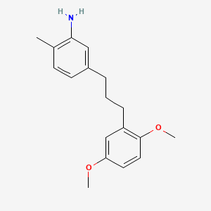 molecular formula C18H23NO2 B12708685 5-[3-(2,5-Dimethoxyphenyl)propyl]-2-methylaniline CAS No. 78052-99-0