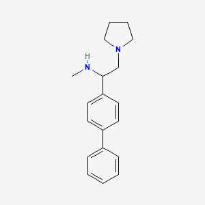 molecular formula C19H24N2 B1270870 (1-Biphenyl-4-yl-2-pyrrolidin-1-yl-ethyl)-methyl-amine CAS No. 669713-91-1
