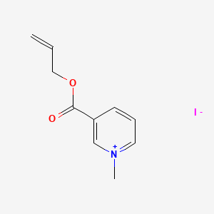 molecular formula C10H12INO2 B12708708 1-Methyl-4-allyloxy-carbonylpyridinium iodide CAS No. 102583-98-2