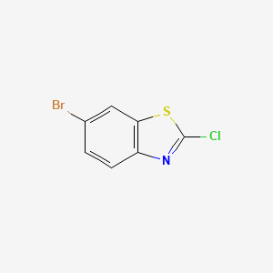 molecular formula C7H3BrClNS B1270875 6-Bromo-2-chlorobenzothiazole CAS No. 80945-86-4