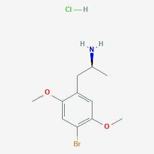 molecular formula C11H17BrClNO2 B12708755 S-(+)-2,5-Dimethoxy-4-bromoamphetamine hydrochloride CAS No. 50505-93-6