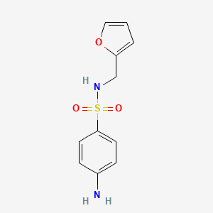 molecular formula C11H12N2O3S B1270879 4-Amino-N-furan-2-ylmethyl-benzenesulfonamide CAS No. 5626-92-6