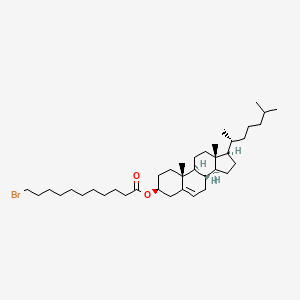 molecular formula C38H65BrO2 B12708793 Cholest-5-en-3-ol (3beta)-, 3-(11-bromoundecanoate) CAS No. 82962-34-3