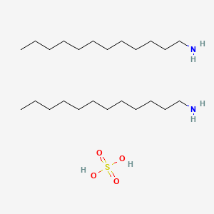 molecular formula C24H56N2O4S B12708826 1-Dodecanamine, sulfate CAS No. 26741-74-2