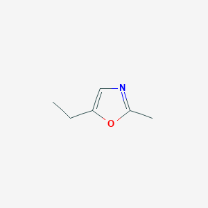 molecular formula C6H9NO B12708846 5-Ethyl-2-methyloxazole CAS No. 53833-29-7