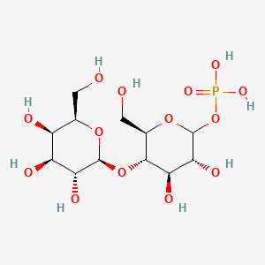 molecular formula C12H23O14P B12708853 Lactose-1-phosphate CAS No. 20057-11-8