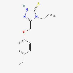 4-allyl-5-[(4-ethylphenoxy)methyl]-4H-1,2,4-triazole-3-thiol