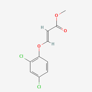 molecular formula C10H8Cl2O3 B12708989 Methyl (E)-3-(2,4-dichlorophenoxy)-2-propenoate CAS No. 53548-33-7