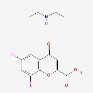 molecular formula C14H15I2NO4 B12709020 Einecs 302-072-1 CAS No. 94088-70-7
