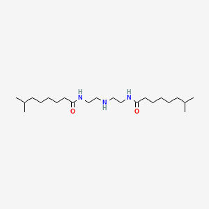 molecular formula C22H45N3O2 B12709028 N,N'-(Iminodiethylene)bis(isononan-1-amide) CAS No. 94246-83-0