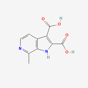 molecular formula C10H8N2O4 B12709058 Harminic acid CAS No. 58795-15-6