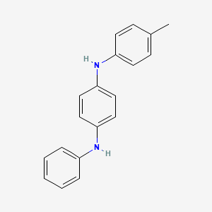 molecular formula C19H18N2 B12709065 N-Phenyl-N'-tolyl-p-phenylenediamine CAS No. 24124-30-9