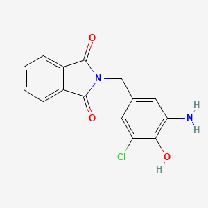 molecular formula C15H11ClN2O3 B1270911 2-(3-amino-5-chloro-4-hydroxybenzyl)-1H-isoindole-1,3(2H)-dione CAS No. 696650-05-2
