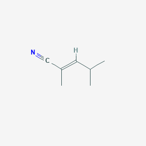 molecular formula C7H11N B12709134 2,4-Dimethyl-2-pentenenitrile, (E)- CAS No. 19124-18-6
