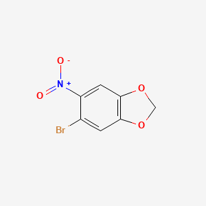 molecular formula C7H4BrNO4 B1270917 5-Bromo-6-nitro-1,3-benzodioxole CAS No. 7748-58-5