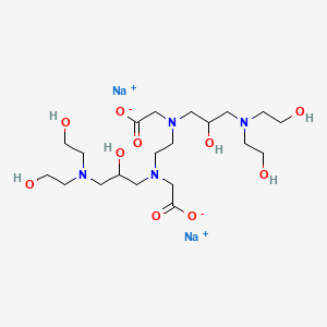 molecular formula C20H40N4Na2O10 B12709201 Disodium N,N'-ethylenebis(N-(3-(bis(2-hydroxyethyl)amino)-2-hydroxypropyl)aminoacetate CAS No. 94134-74-4