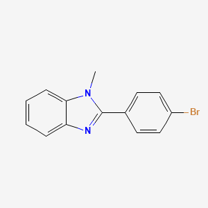 molecular formula C14H11BrN2 B1270925 2-(4-Bromophenyl)-1-methyl-1H-benzo[d]imidazole CAS No. 2751-84-0