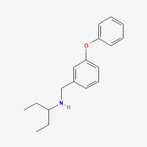 N-[(3-phenoxyphenyl)methyl]pentan-3-amine