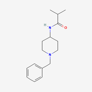 molecular formula C16H24N2O B1270931 N-(1-benzylpiperidin-4-yl)-2-methylpropanamide CAS No. 312924-69-9