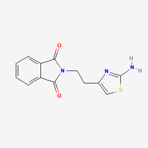 molecular formula C13H11N3O2S B1270932 2-[2-(2-amino-1,3-thiazol-4-yl)ethyl]-1H-isoindole-1,3(2H)-dione CAS No. 91902-14-6