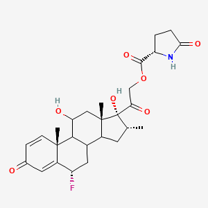 molecular formula C27H34FNO7 B12709402 Einecs 300-467-3 CAS No. 93940-69-3