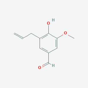 molecular formula C11H12O3 B1270941 3-Allyl-4-hydroxy-5-methoxy-benzaldehyde CAS No. 20240-58-8