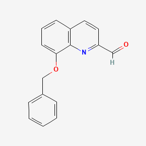 molecular formula C17H13NO2 B1270942 8-(苄氧基)喹啉-2-甲醛 CAS No. 88238-73-7