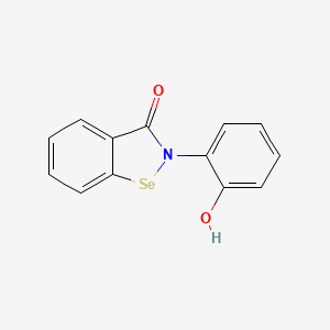 molecular formula C13H9NO2Se B12709472 1,2-Benzisoselenazol-3(2H)-one, 2-(2-hydroxyphenyl)- CAS No. 81744-03-8