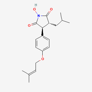 molecular formula C19H25NO4 B12709490 Antrodin D CAS No. 656832-04-1