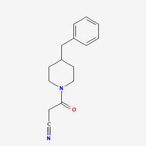 molecular formula C15H18N2O B1270950 3-(4-Benzylpiperidin-1-yl)-3-oxopropanenitrile CAS No. 551907-33-6