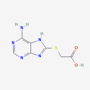 molecular formula C7H7N5O2S B1270955 [(6-amino-9H-purin-8-yl)sulfanyl]acetic acid CAS No. 304444-52-8