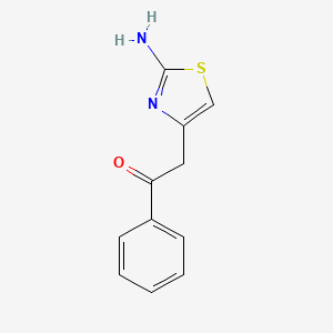 molecular formula C11H10N2OS B1270956 2-(2-Amino-1,3-thiazol-4-yl)-1-phenylethanone CAS No. 57626-32-1