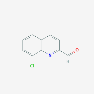 molecular formula C10H6ClNO B1270957 8-Chloroquinoline-2-carbaldehyde CAS No. 59394-28-4