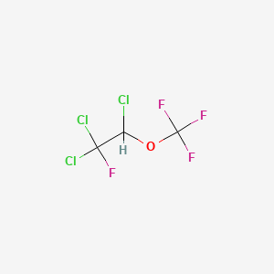 molecular formula C3HCl3F4O B12709588 Ethane, 1,1,2-trichloro-1-fluoro-2-(trifluoromethoxy)- CAS No. 94720-90-8